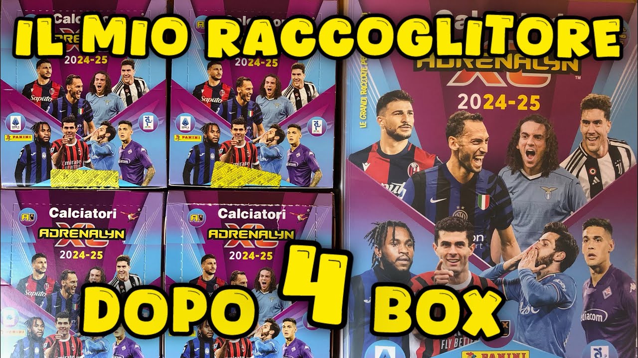 IL MIO RACCOGLITORE CALCIATORI ADRENALYN XL 2024-25 DOPO 4 BOX! ​⁠@Panini_Sport_Italia