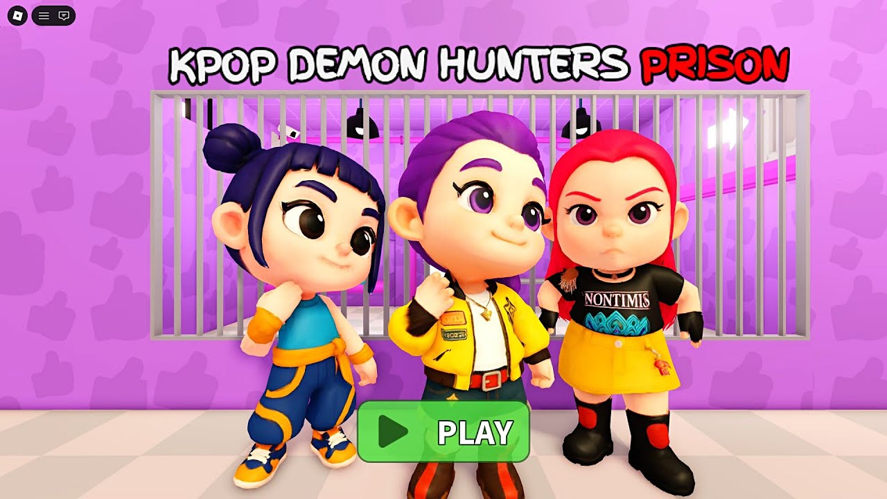 Baby Kpop Demon Hunters Prison Run! (Roblox) 4K Gameplay Walkthrough #roblox