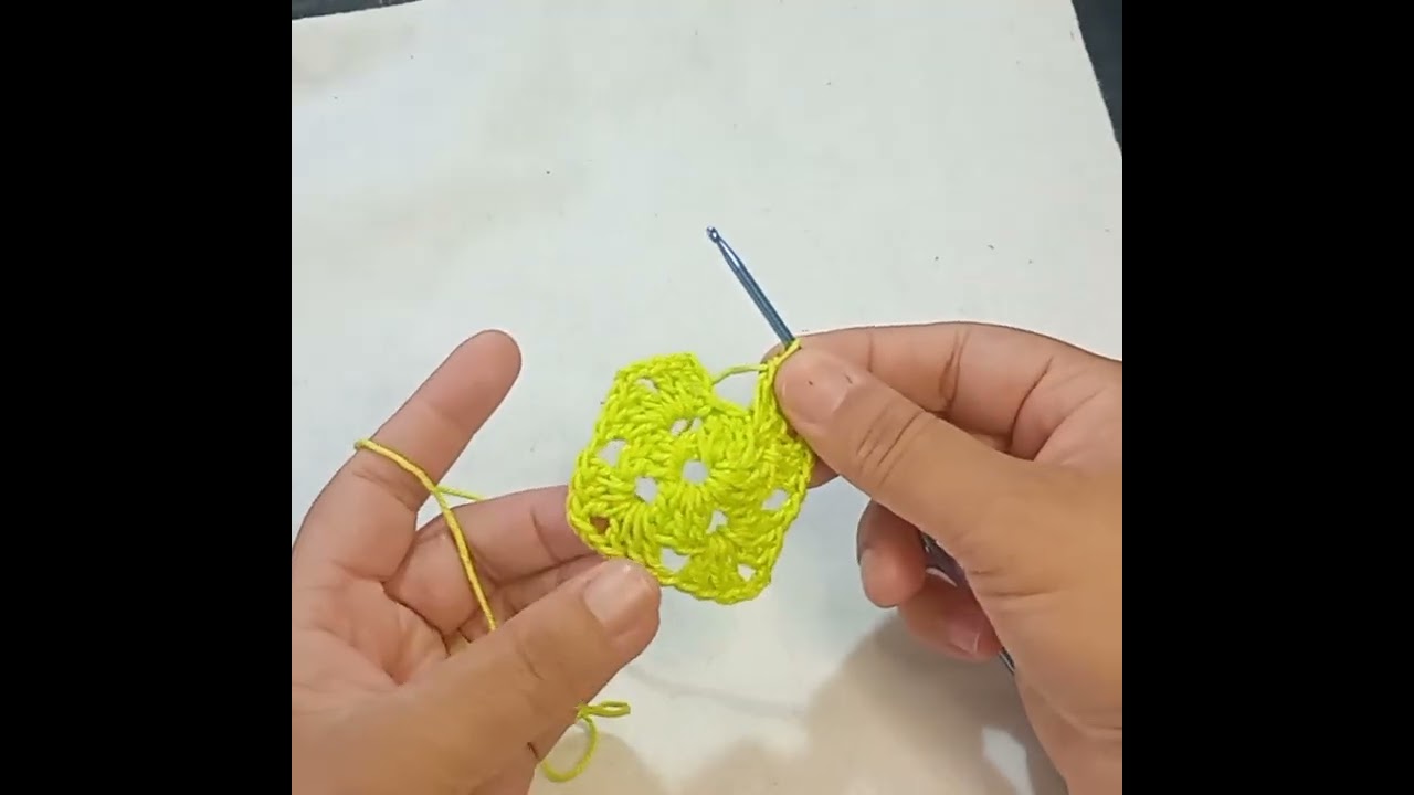Aula de crochê: como fazer quadradinho de crochê da vovó 