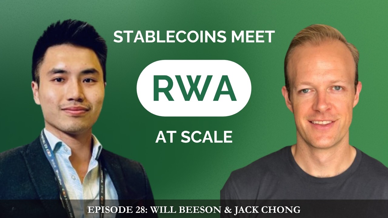 The asset leg and the money leg of on-chain finance (Will Beeson & Jack Chong)