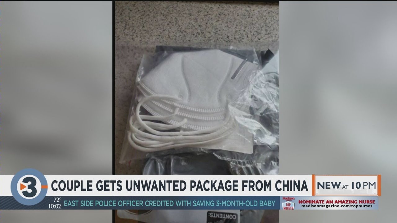 Not seeds, but masks show up from China for unsuspecting Rock County couple