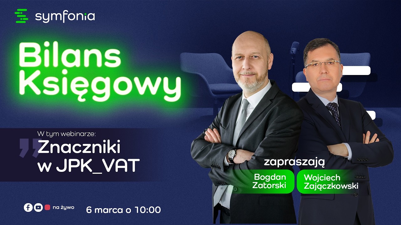 Bilans Księgowy - Znaczniki w JPK_VAT