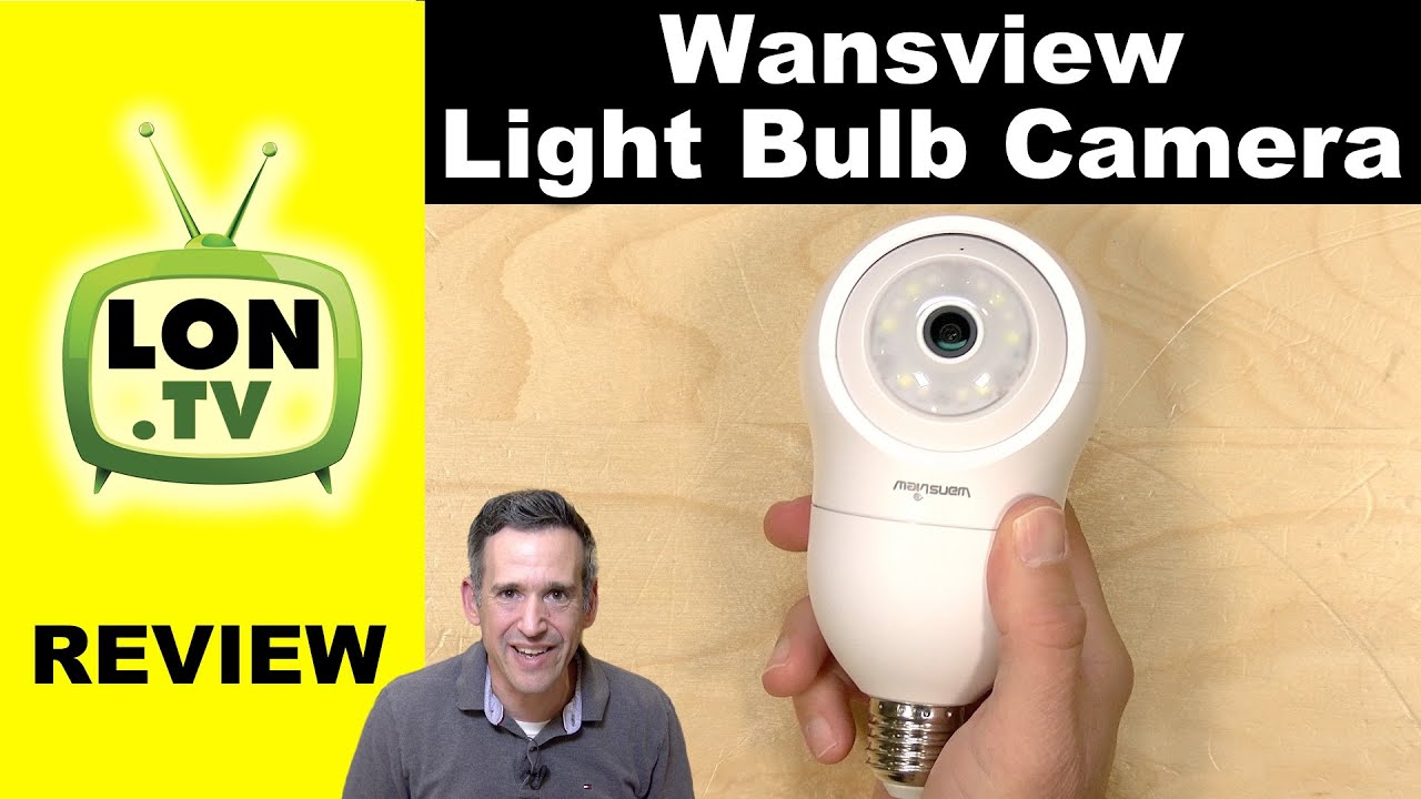 Turn any lightbulb socket into a security camera! Wansview 2k G6 Review