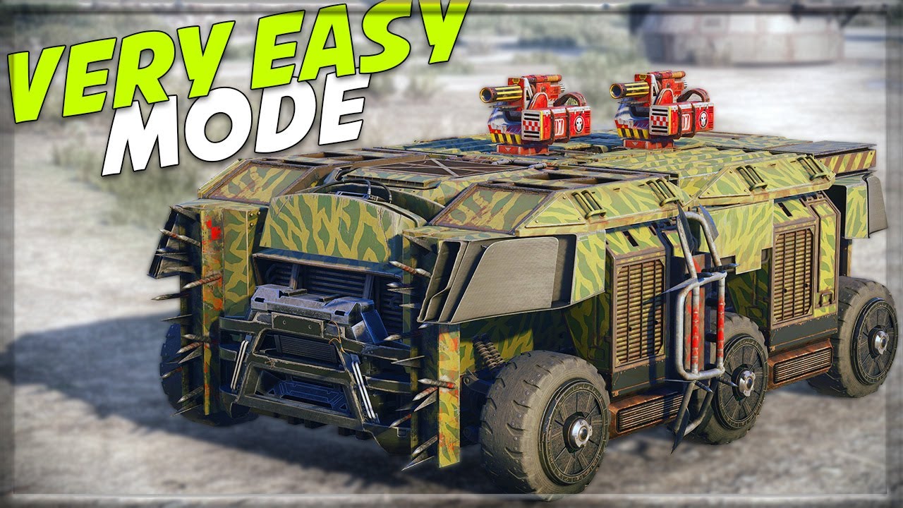 Playing Crossout on Very Easy Difficulty - Ultimate build for Slapping • Hammerfalls • Ermak Cabin