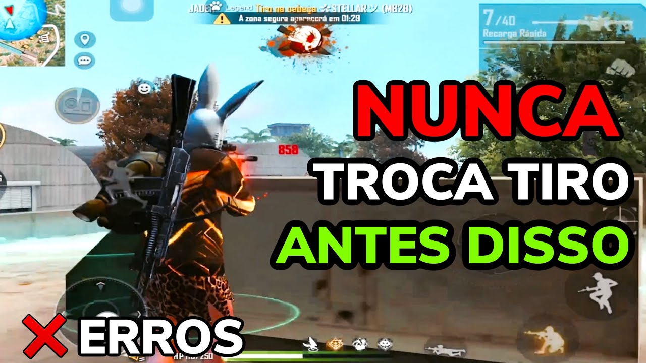 NUNCA TROCA TIRO ANTES DE SABER ESSAS 5 COISAS #5 Erros no FREE FIRE! Lbff