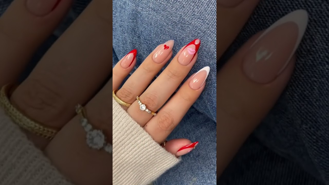 red french tips 