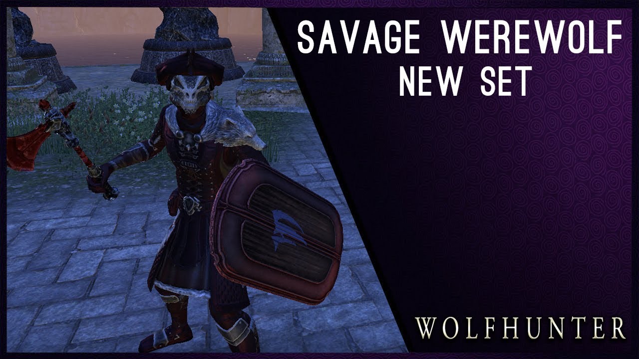 Savage Werewolf Set Medium Armor - Wolfhunter DLC ESO
