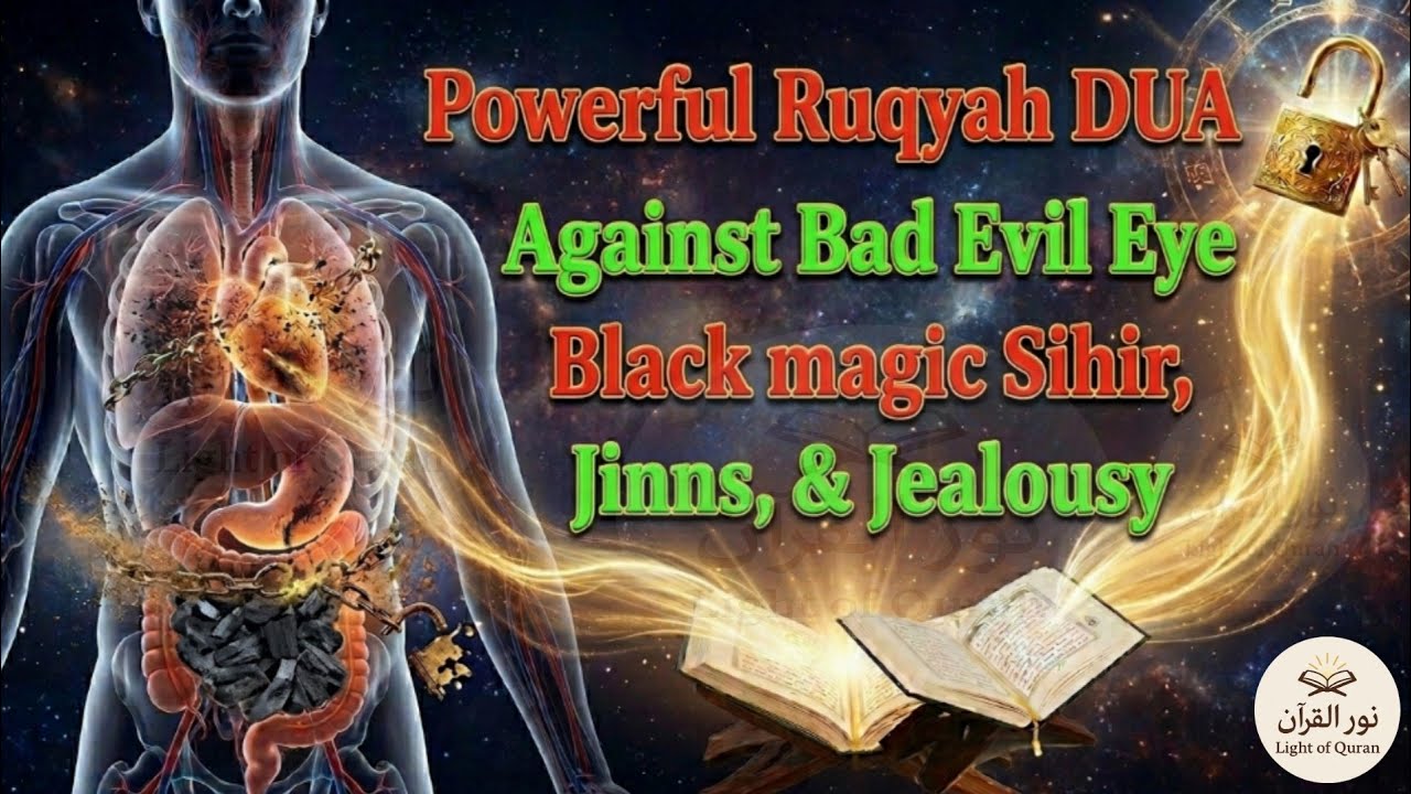 Powerful Ruqyah DUA Against Bad Evil Eye, Black magic Sihir, Jinns, & Jealousy