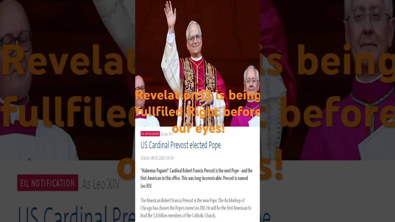 US American becomes Pope Leo XIV. Pontifex Maximus Revelation 13 is being fulfilled before our eyes.