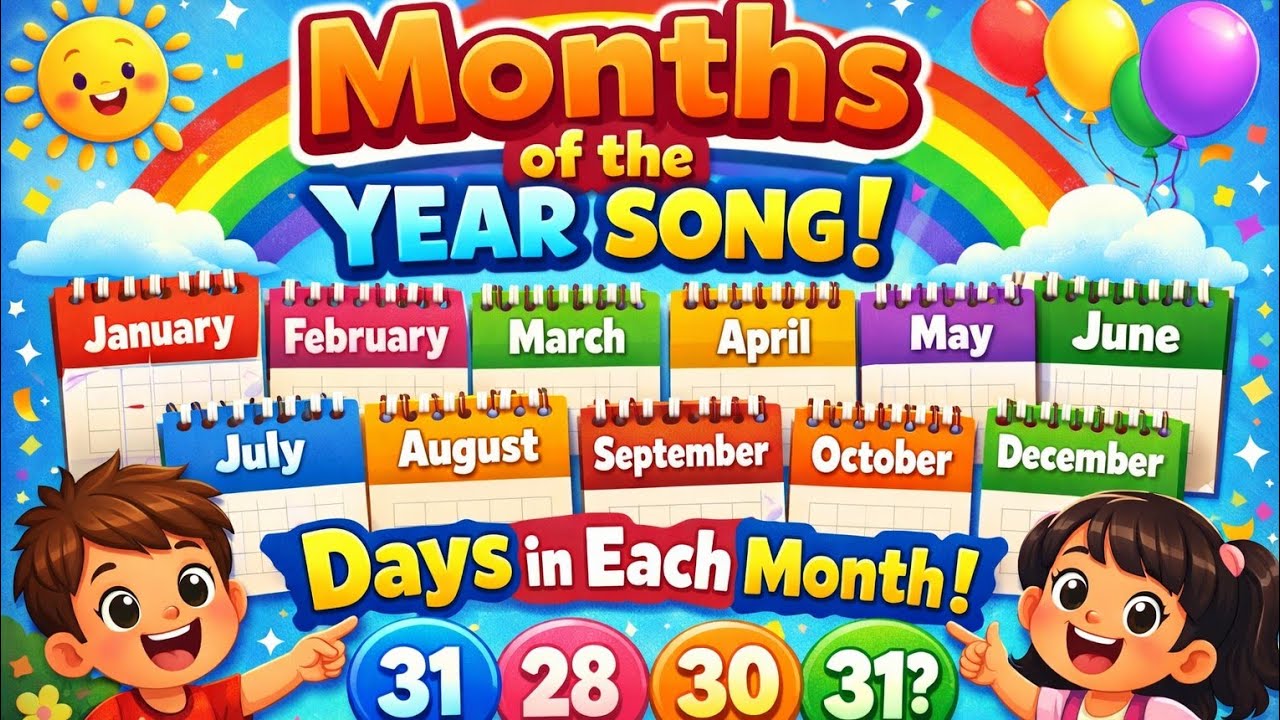 The Months of the Year Song | Learn Months & Days | Jaz Kiddies