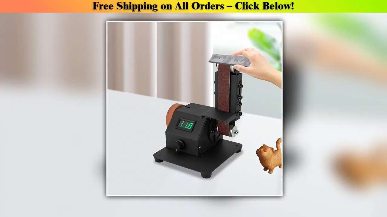 350W Electric Mini Belt SanderForward And Reverse FunctionInfinitely Adjustable Speed,for
