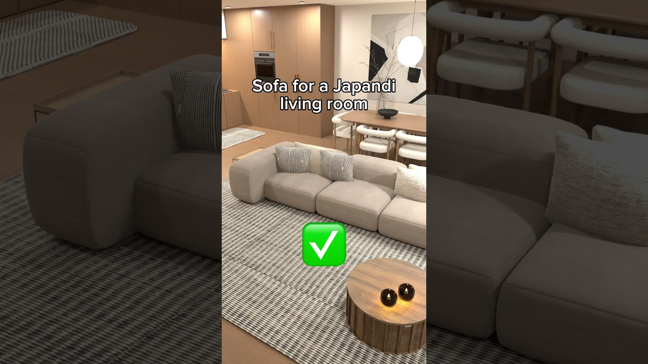 Sofa for Japandi style: YES / NO