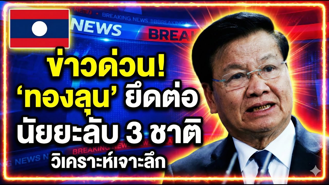 ทำไมต้องคนนี้? เจาะลึก "ทองลุน" นั่งผู้นำลาวต่อ กับ "สัญญาณด่วน" จาก 3 พันธมิตร!