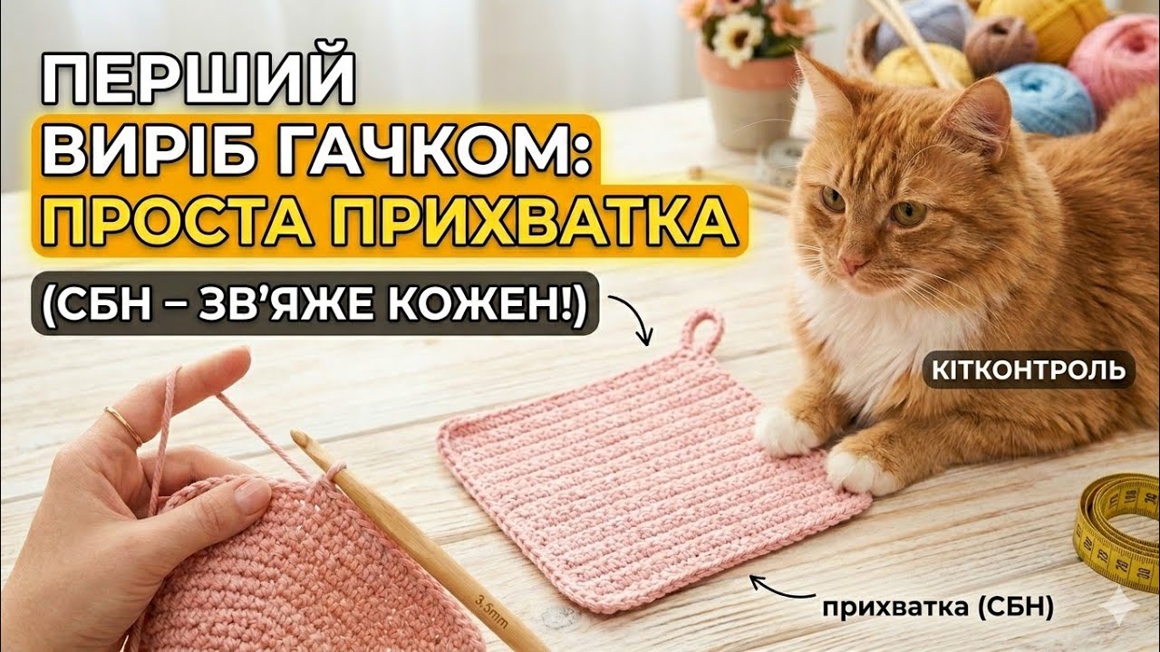 Неймовірно! Перший виріб! Прихваточка!💖💞❤️‍🔥❤️💙💛