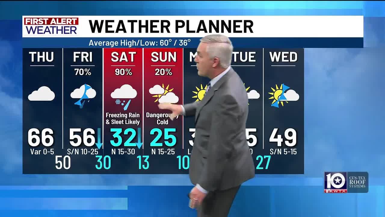 KWTX First Alert Chief Meteorologist Brady Taylor has the latest on this weekend's winter storm