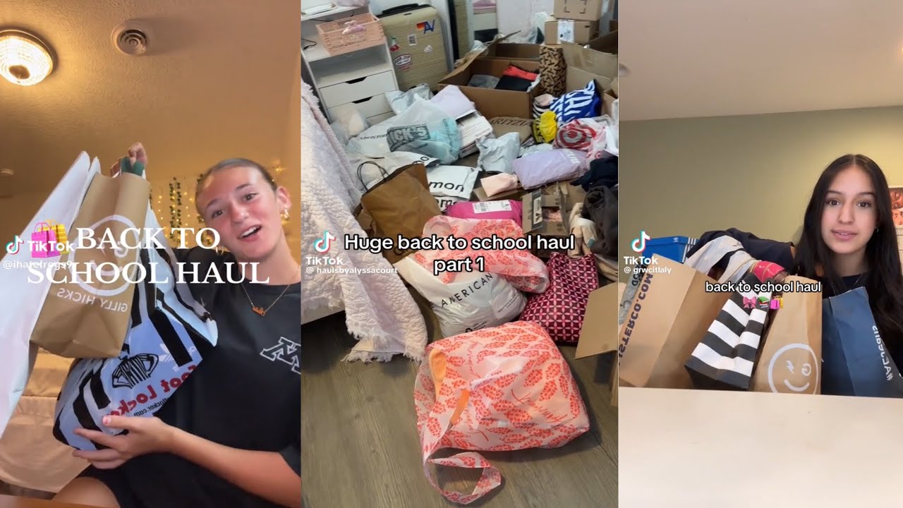Back to school haul - TikTok compilation