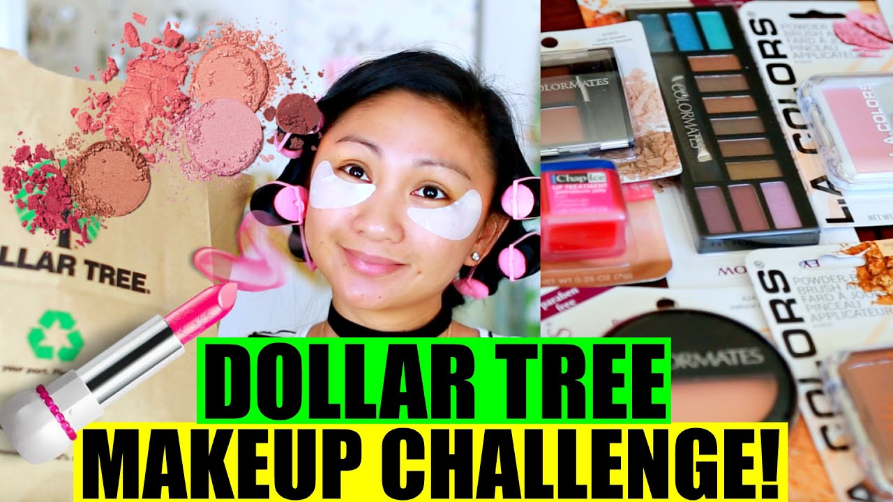 DOLLAR TREE MAKEUP CHALLENGE!