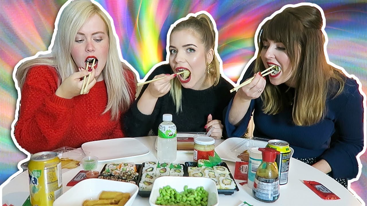 REALTIME SUSHI MUKBANG ∙ Met Rebecca & Sharon | Kristina K ❤