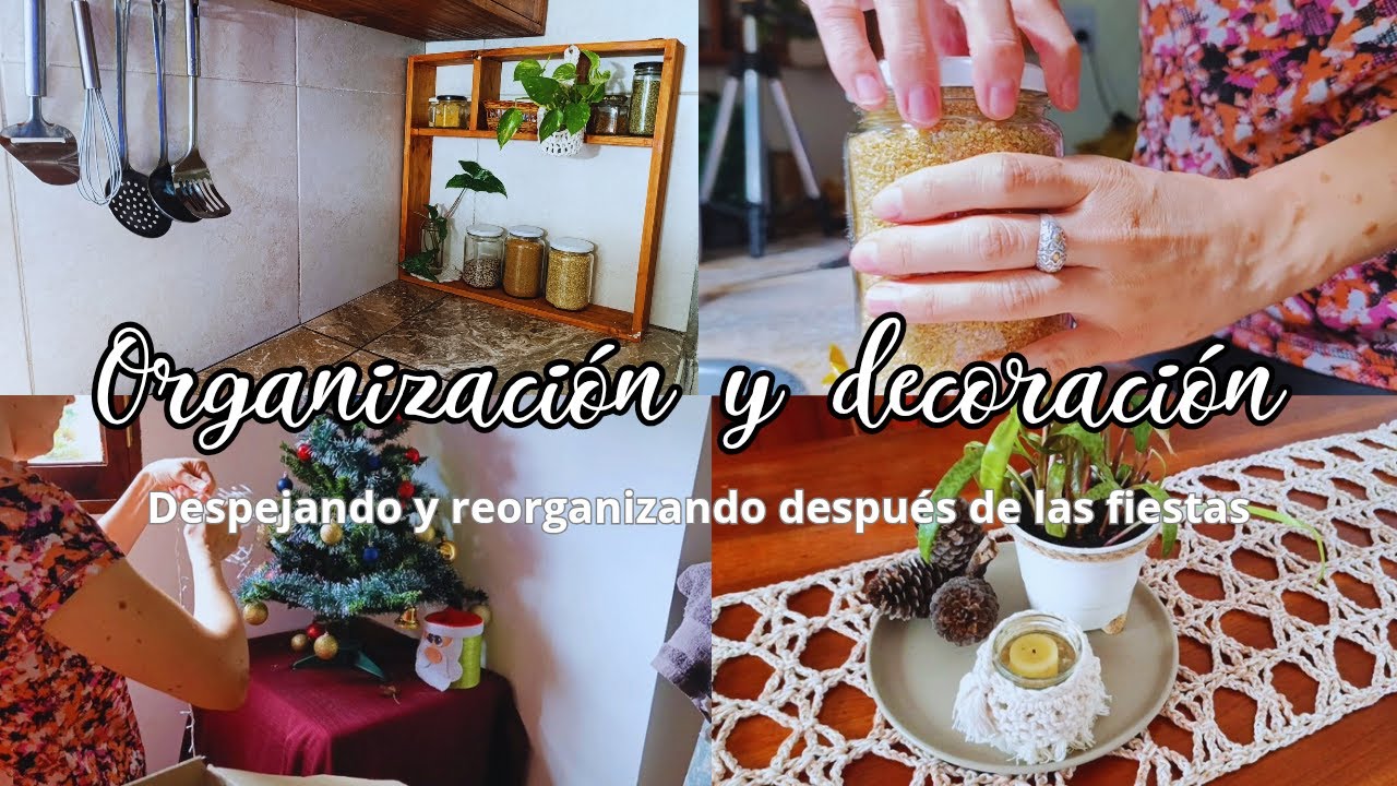 Organizando y redecorando despues de las fiestas
