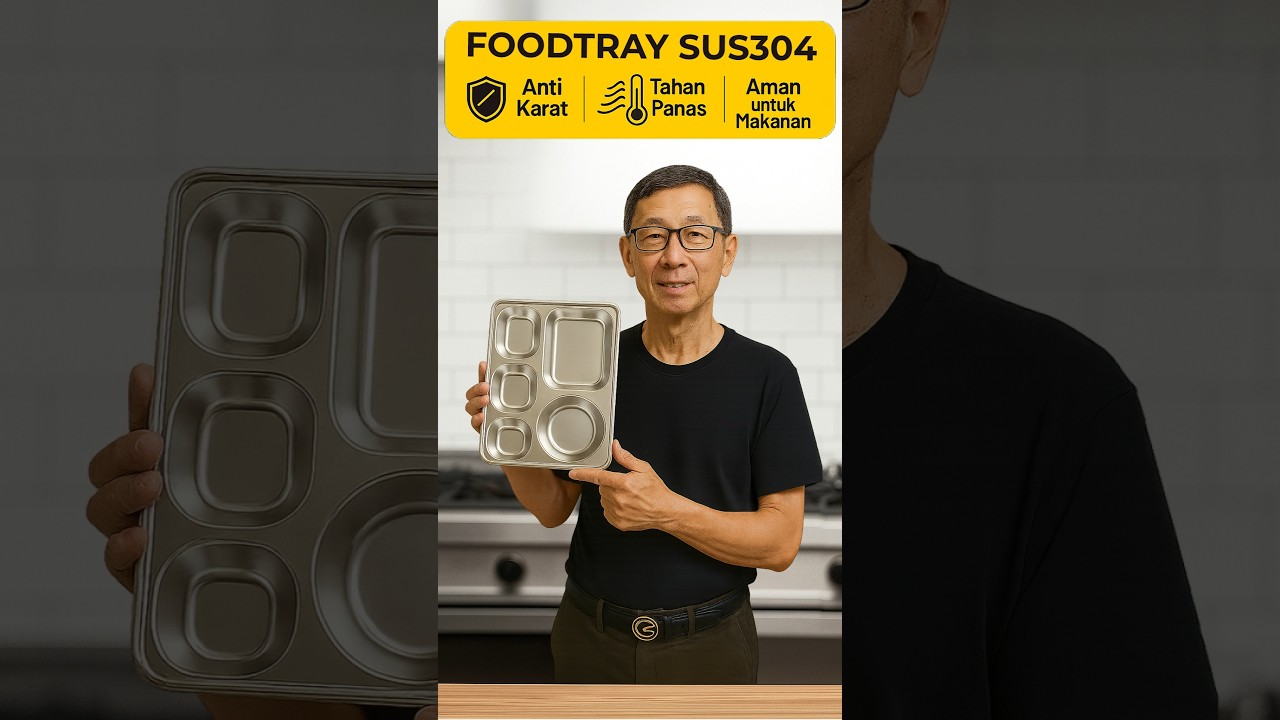 Ompreng Food Tray Stainless SUS 304 Original Untuk Program Makan Bergizi Gratis
