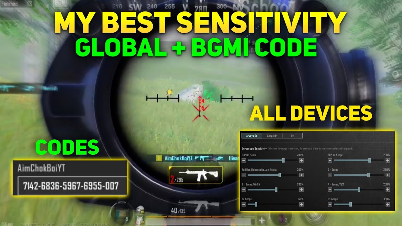 2.2 UPDATE PUBG MOBILE KR SENSITIVITY CODE+4 FINGER CLAW | BEST SENSITIVITY SETTINGS