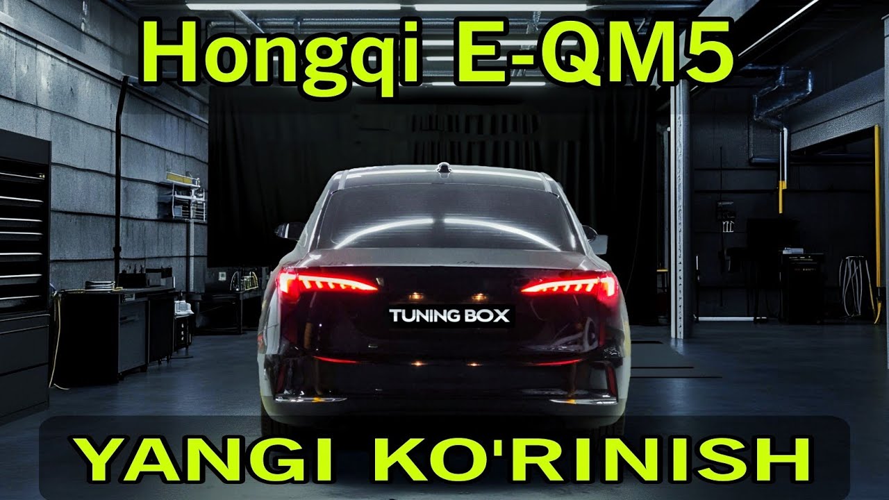 HONGQI E-QM5 ORQA FARALARI KO‘RINISHINI O‘ZGARTIRDIK – NATIJA JUDA CHIROYLI BO‘LDI!