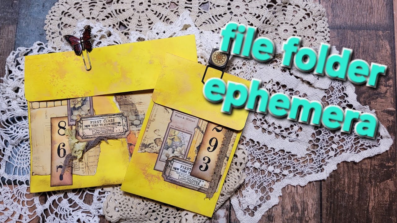 File folder Ephemera pockets 1 File folder wonder #craftwithme 