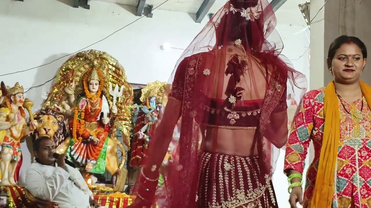 बीबी अटा चढ़े बदमाश अंगूठी मेरी चोरी मे चली गई #देवी जागरण में लांगुरिया की सुंदर प्रस्तुति #2024