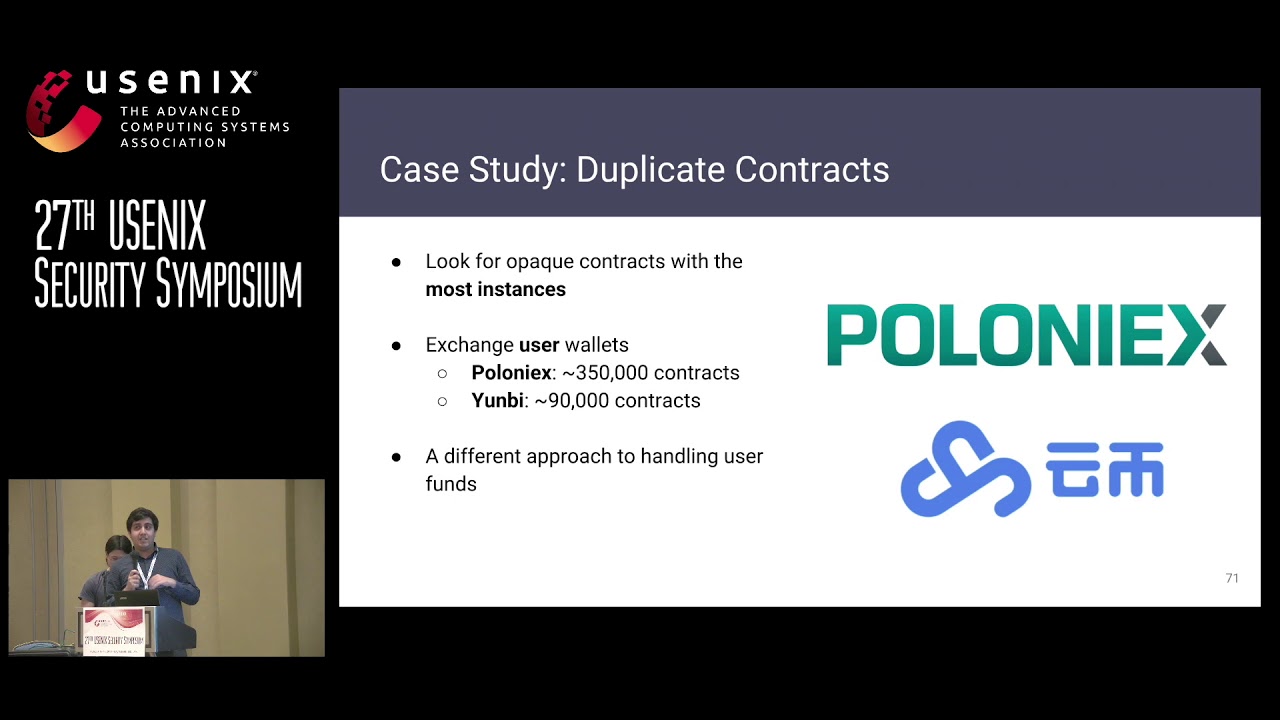 USENIX Security '18 - Erays: Reverse Engineering Ethereum's Opaque Smart Contracts