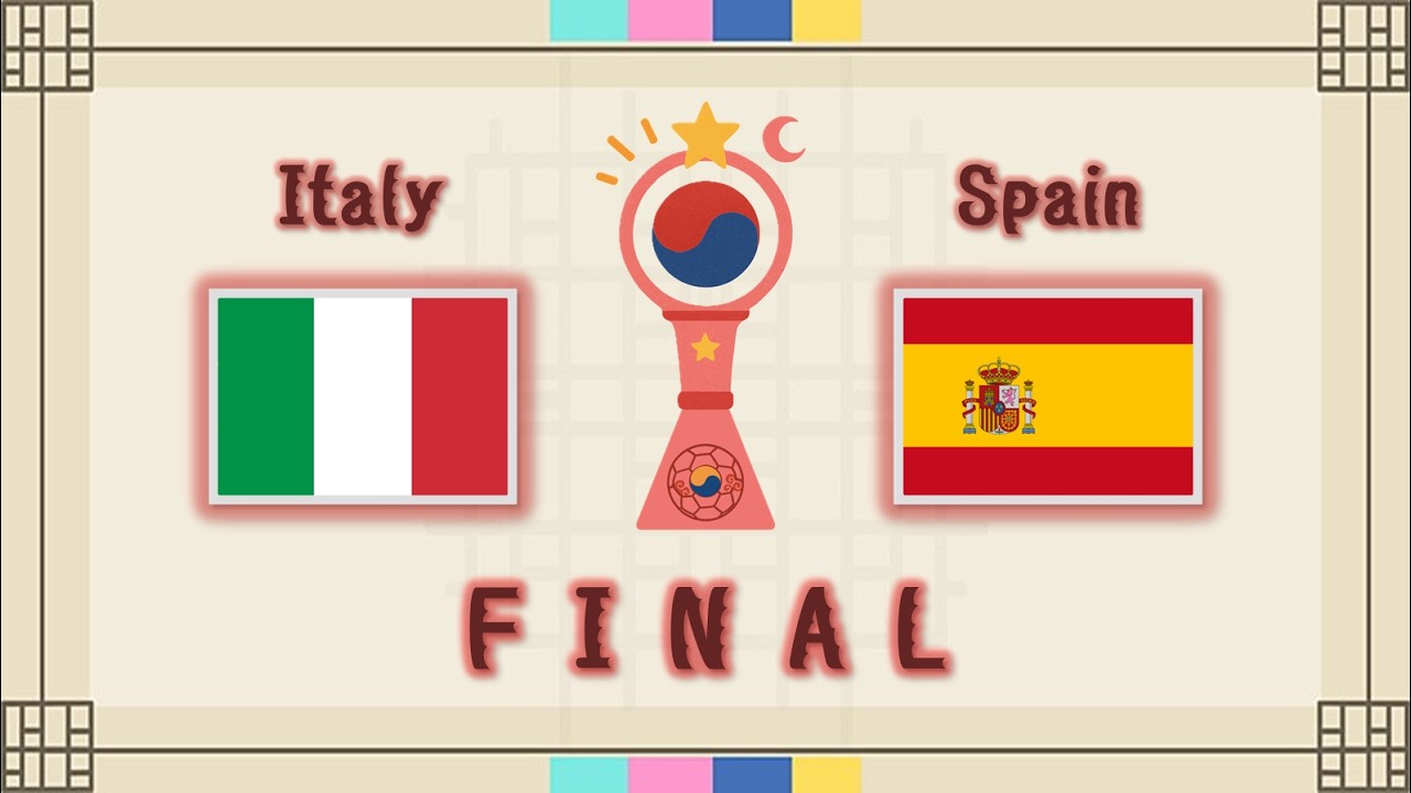 Italy vs Spain | Final | 7th World Cup South Korea | PES2021