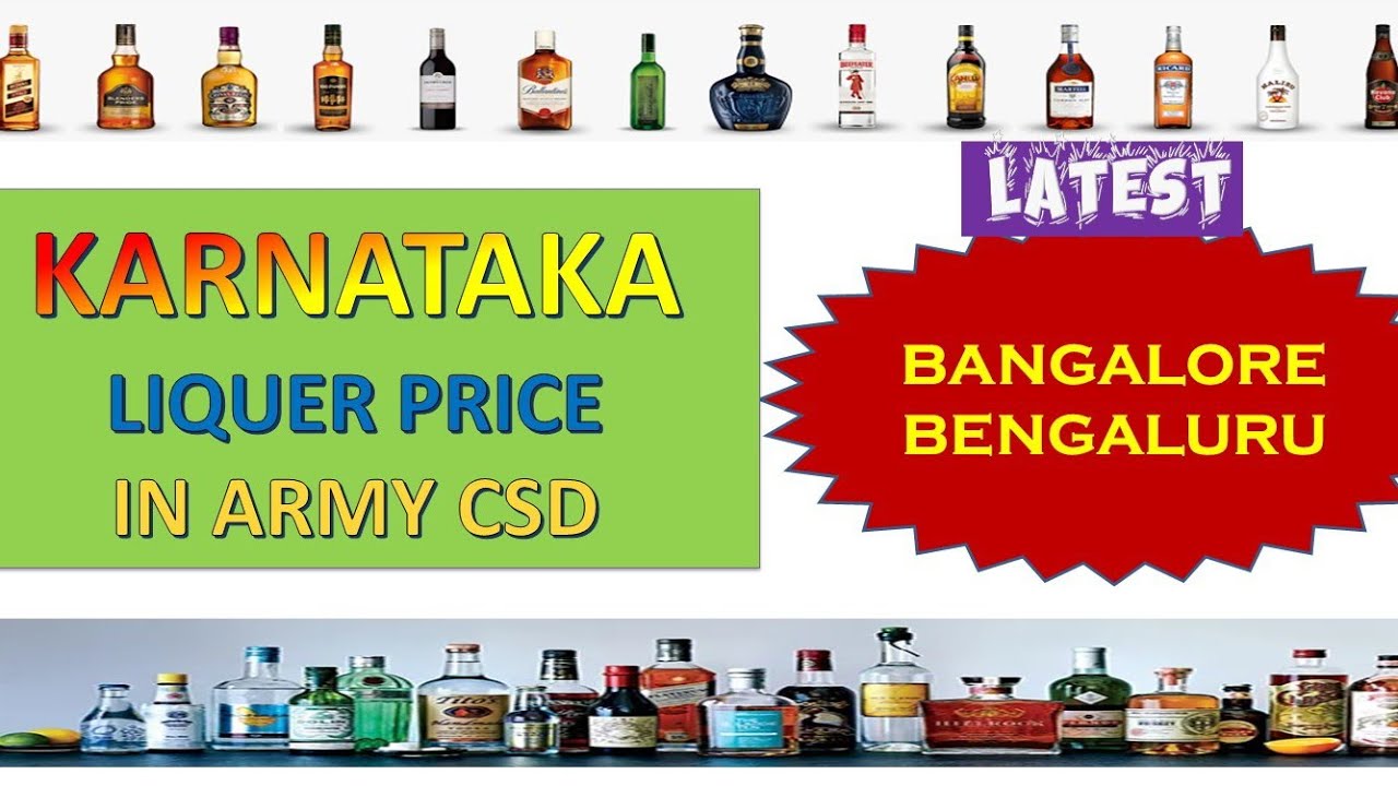 Karnataka Liquor Price in CSD
