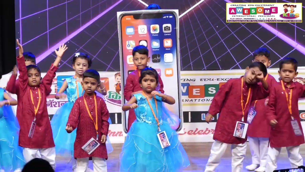 Mobile Theme Dance Performance Annual Day 2026 Awesome Kids International Preschool Kurla