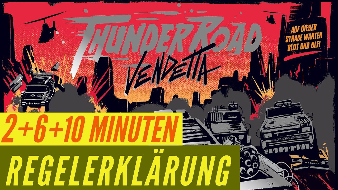 Thunder Road Vendetta Regeln Anleitung Regelvideo Erklärung Brettspiel