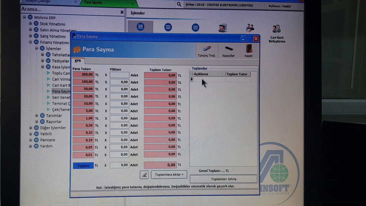AKINSOFT Wolvox 8 Cari, Fatura, Stok Eğitimi 1