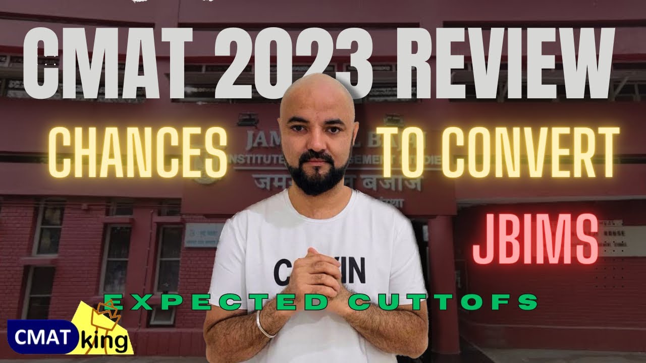 CMAT 2023 Review | chances to convert JBIMS | expected Cutoff