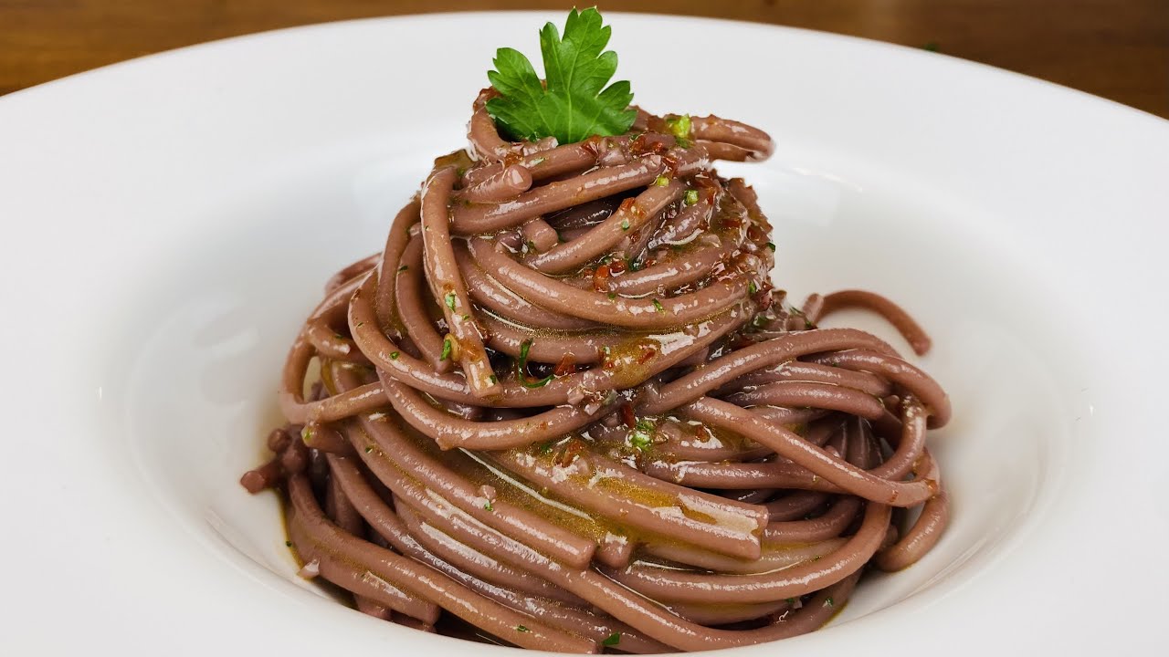 AGLIO OLIO PEPERONCINO E VINO ROSSO