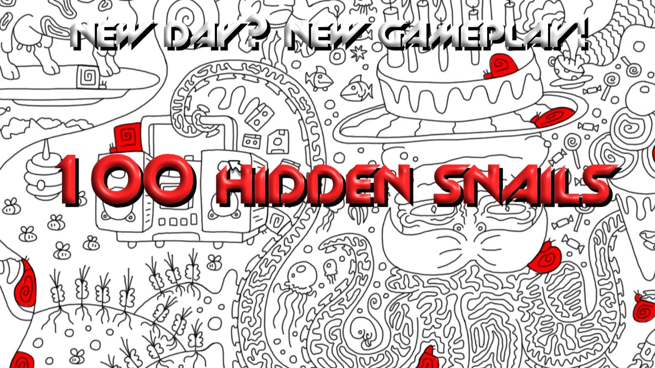 100 hidden snails