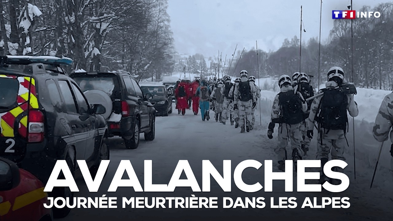 Avalanches : journée meurtrière dans les Alpes｜TF1 INFO