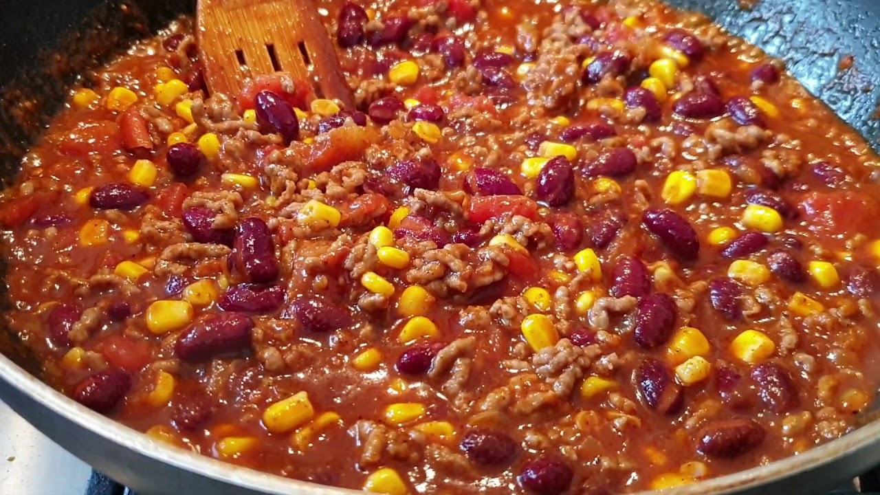 Corona kookles: Chili con carne