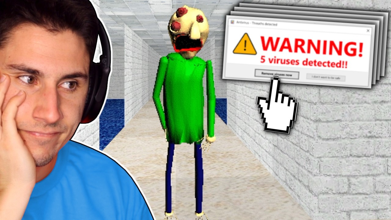 This Baldi's Basics Mod Gave My PC A Virus...