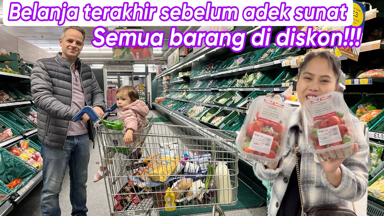 BELANJA TERAKHIR SEBELUM ADEK SUNAT || SEMUA DI DISKON MURAH MERIAH