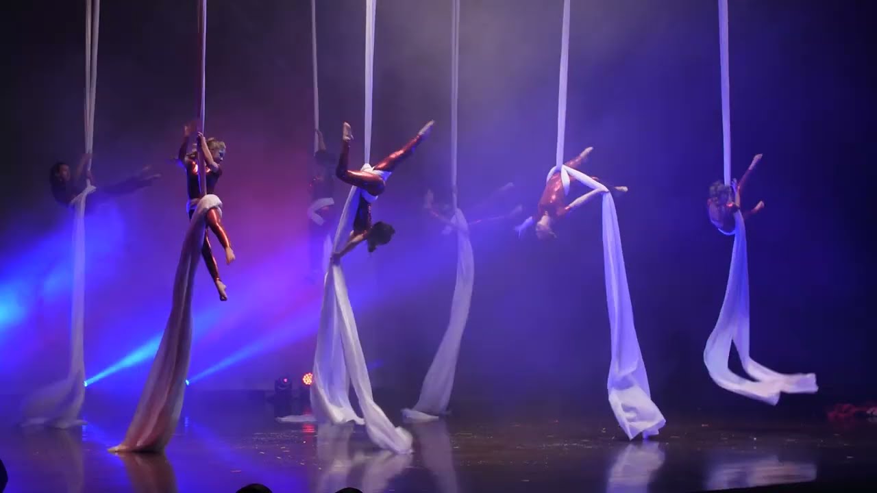 Carol of the Bells 7 person Aerial Silks