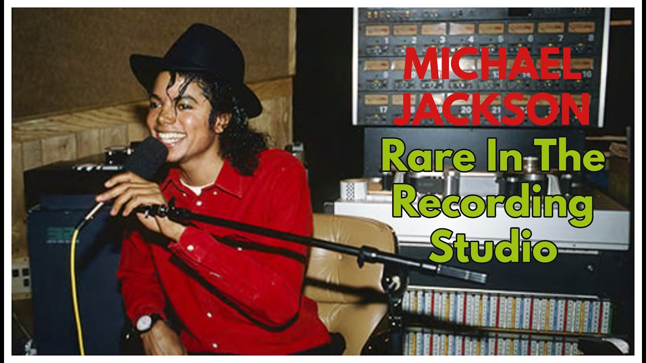Michael Jackson Rare  In the recording studio Footage