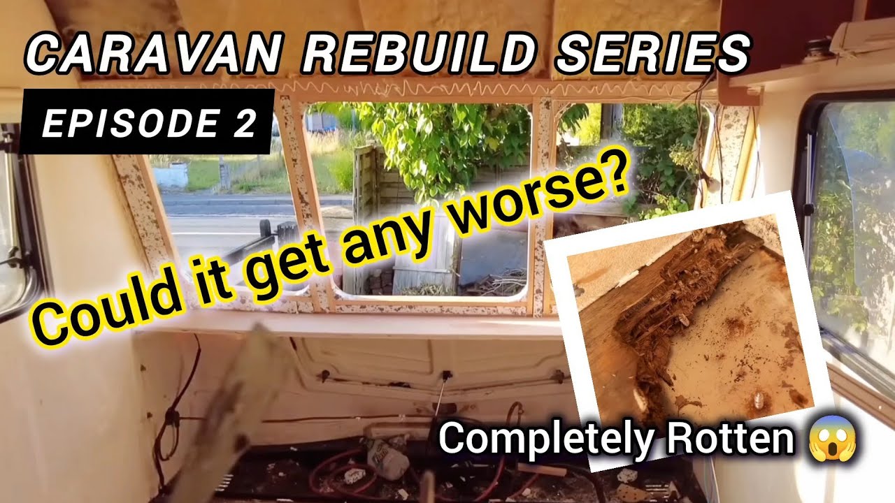 I Bought a Stolen, Rotten Caravan for £400… Now Look What I Found 🤯 | Window Rebuild Timelapse Ep2