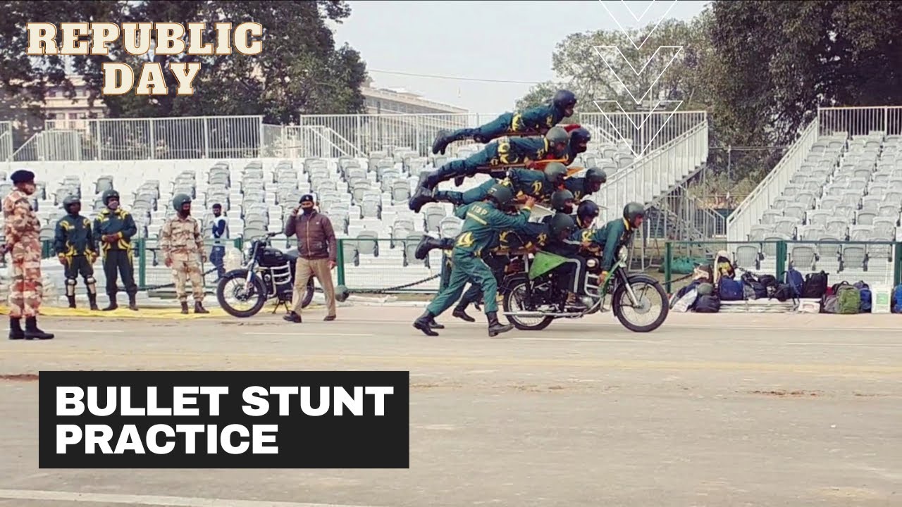 Army Bullet Stunts 26th Jan Republic Parade | Kartavya Path 