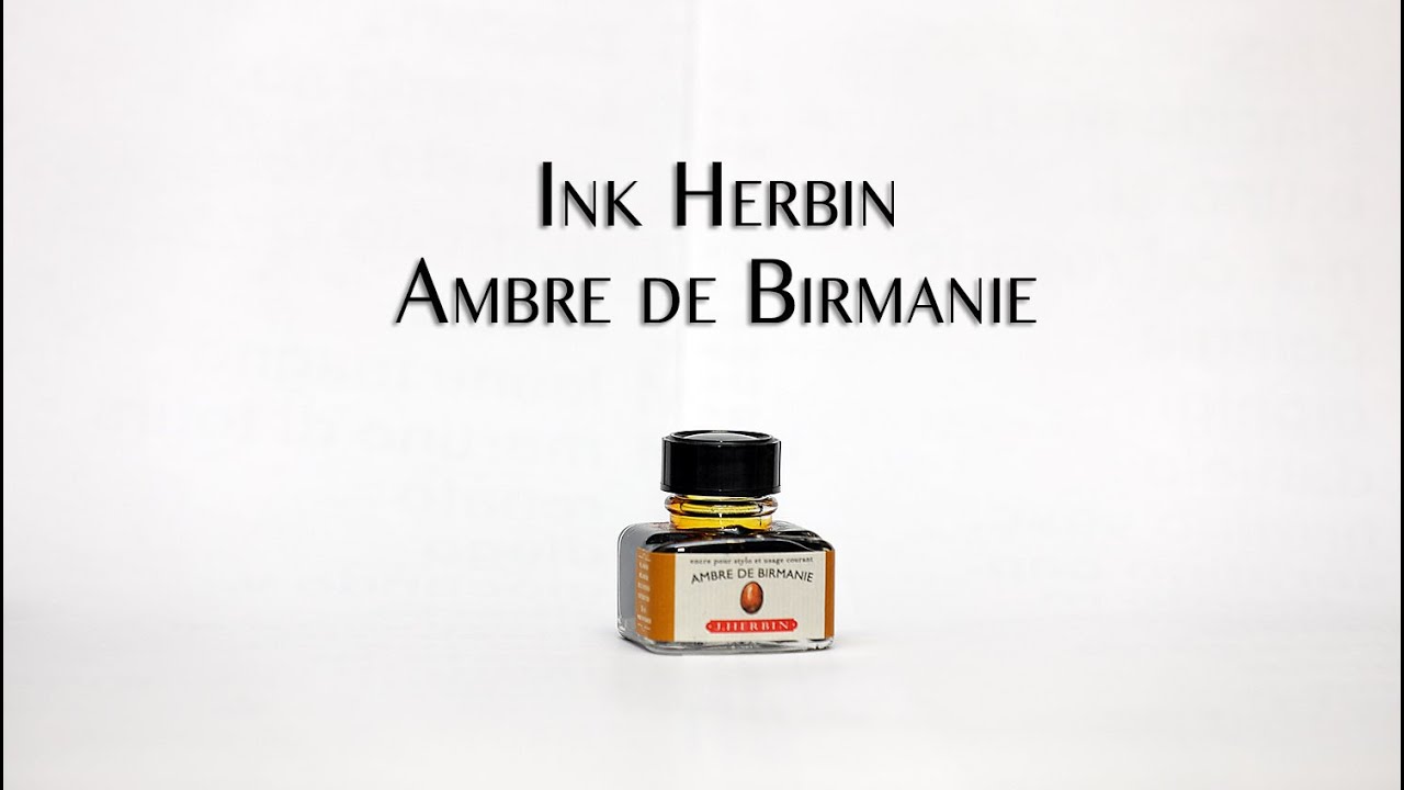 Inchiostro Herbin Ambre de birmanie recensione - ink test review