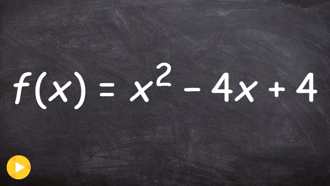 Find the x and y intercepts of a quadratic