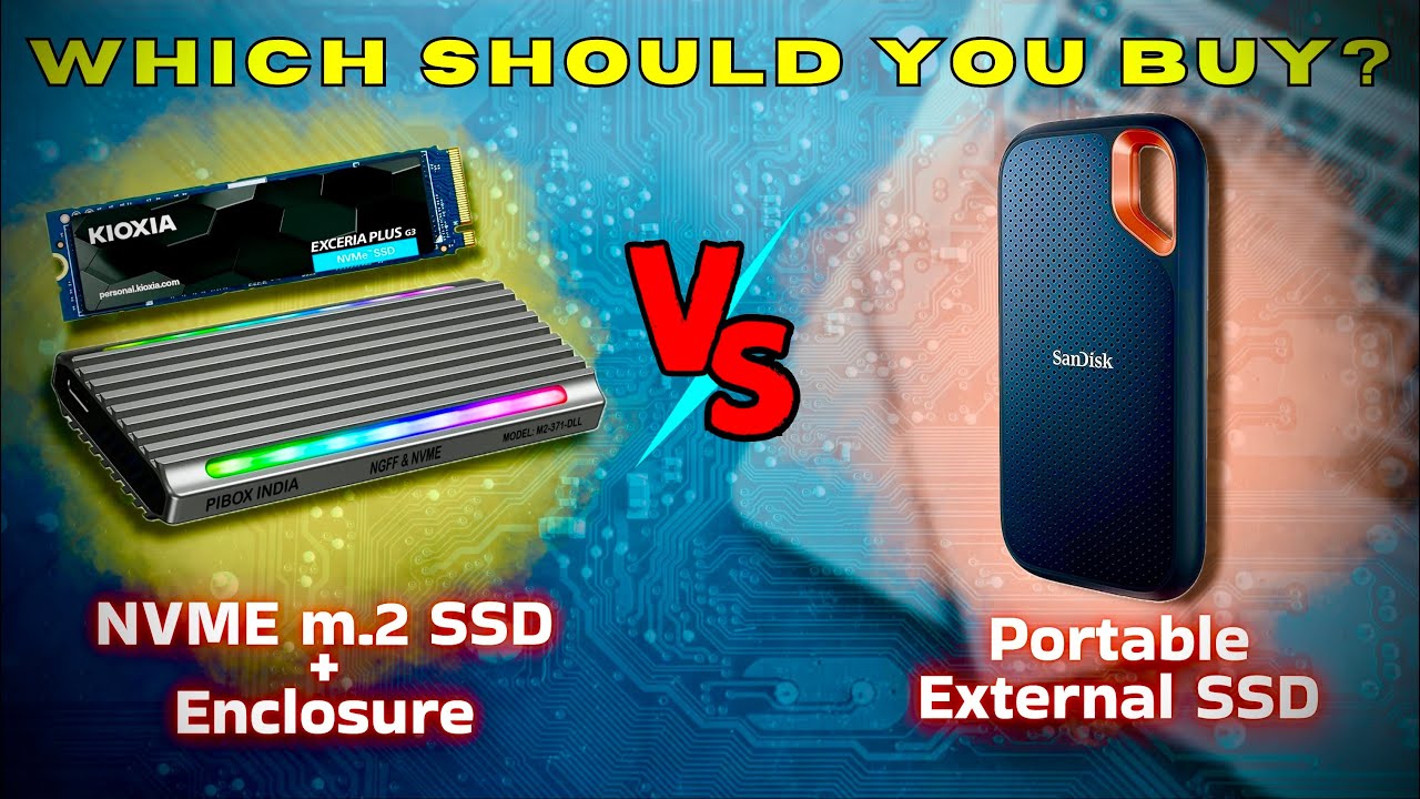 NVMe m.2 with enclosure vs External SSD | Don't Waste Your Money buying External SSD ! (HINDI)