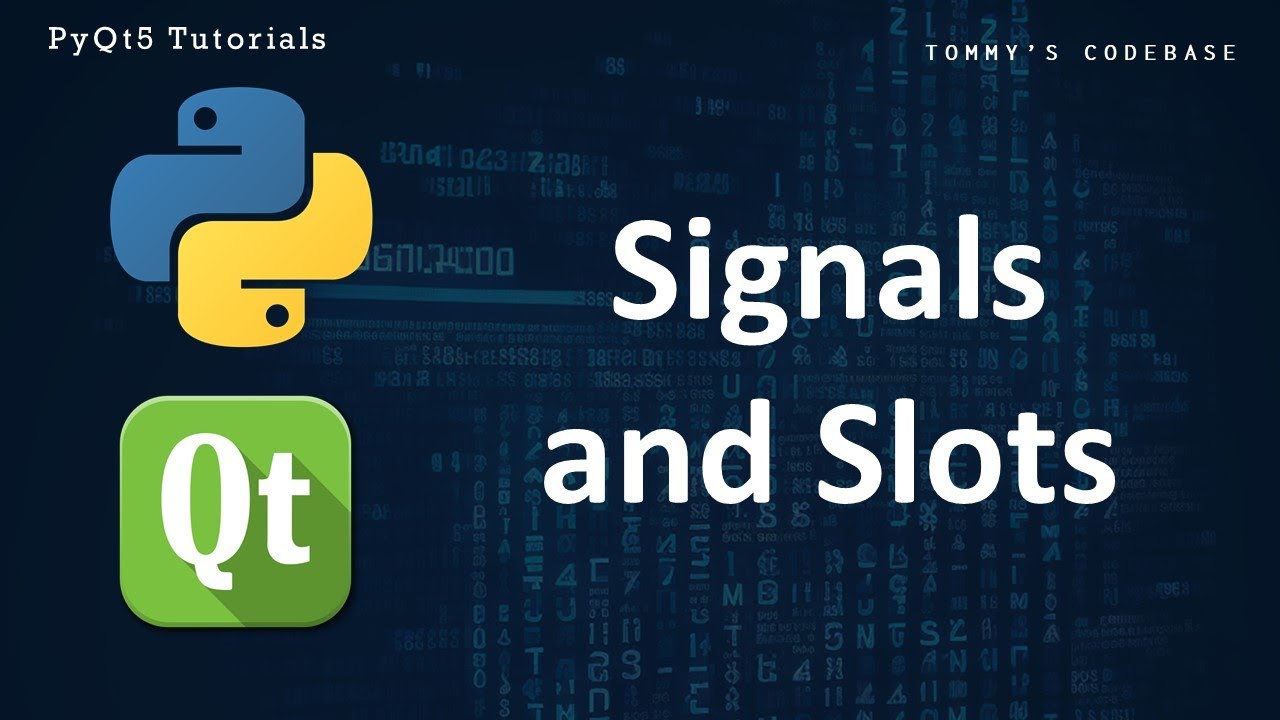 Signals and Slots in PyQt5