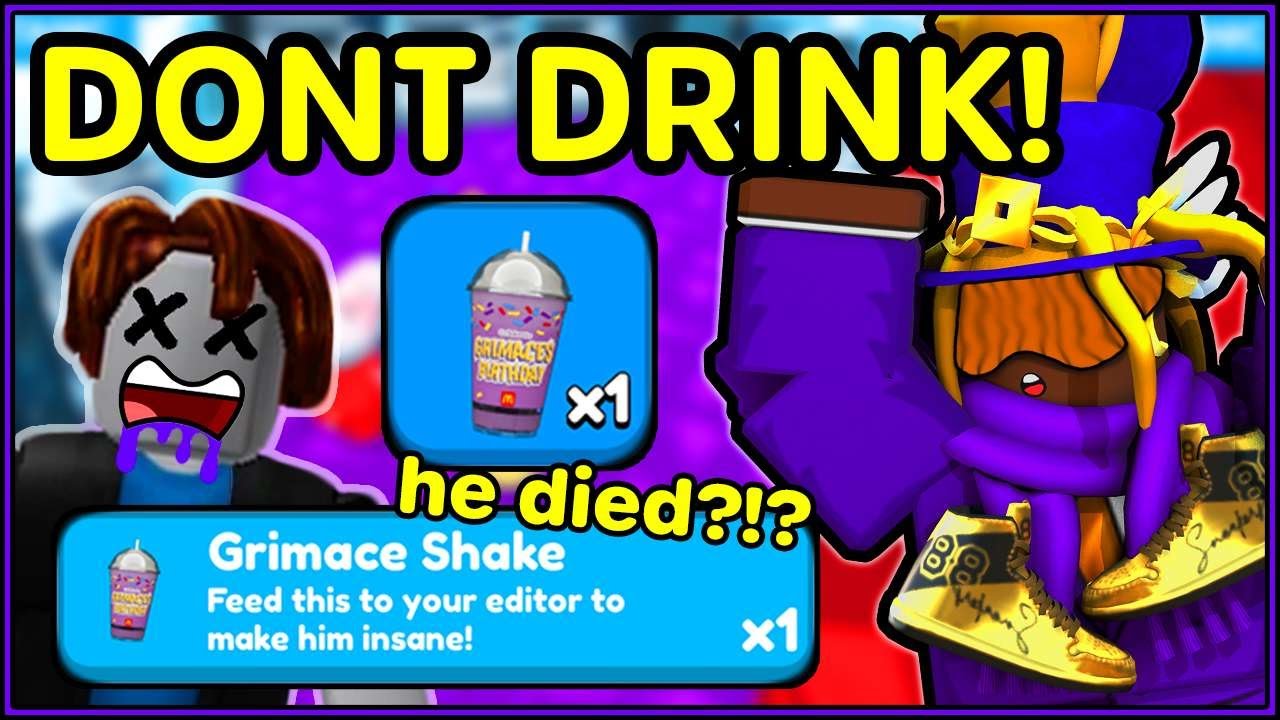NEW GRIMACE SHAKE IN YOUTUBE SIMUALTOR Z!